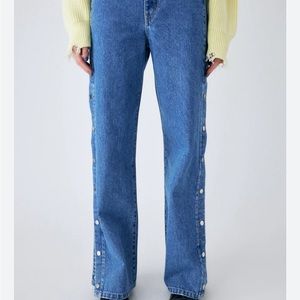 Moussy Button Side Jeans